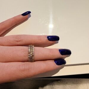 Michael Kors Gold and Silver Crystal stackable rings